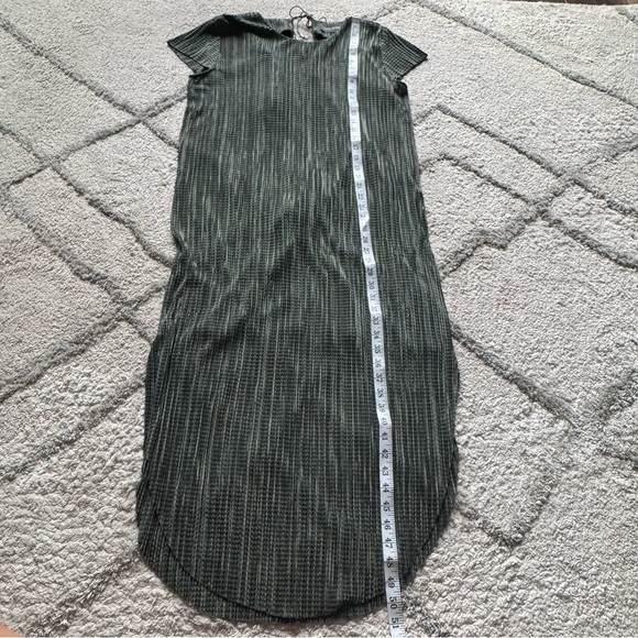 SABINA MUSAYEV Anthropologie green Textured Renaissance Midi Dress loose fit XS - Picture 6 of 12